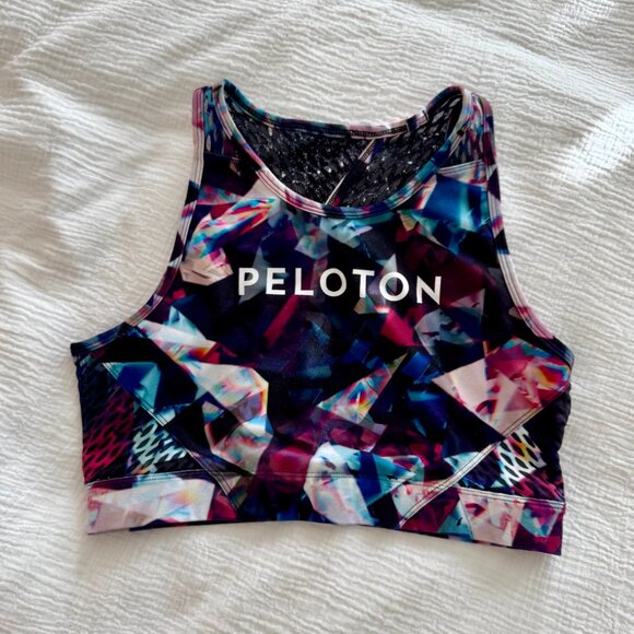 Peloton × WITH “Jewels In Space” High Neck Racerback Sports Bra | Size Large - Picture 9 of 12
